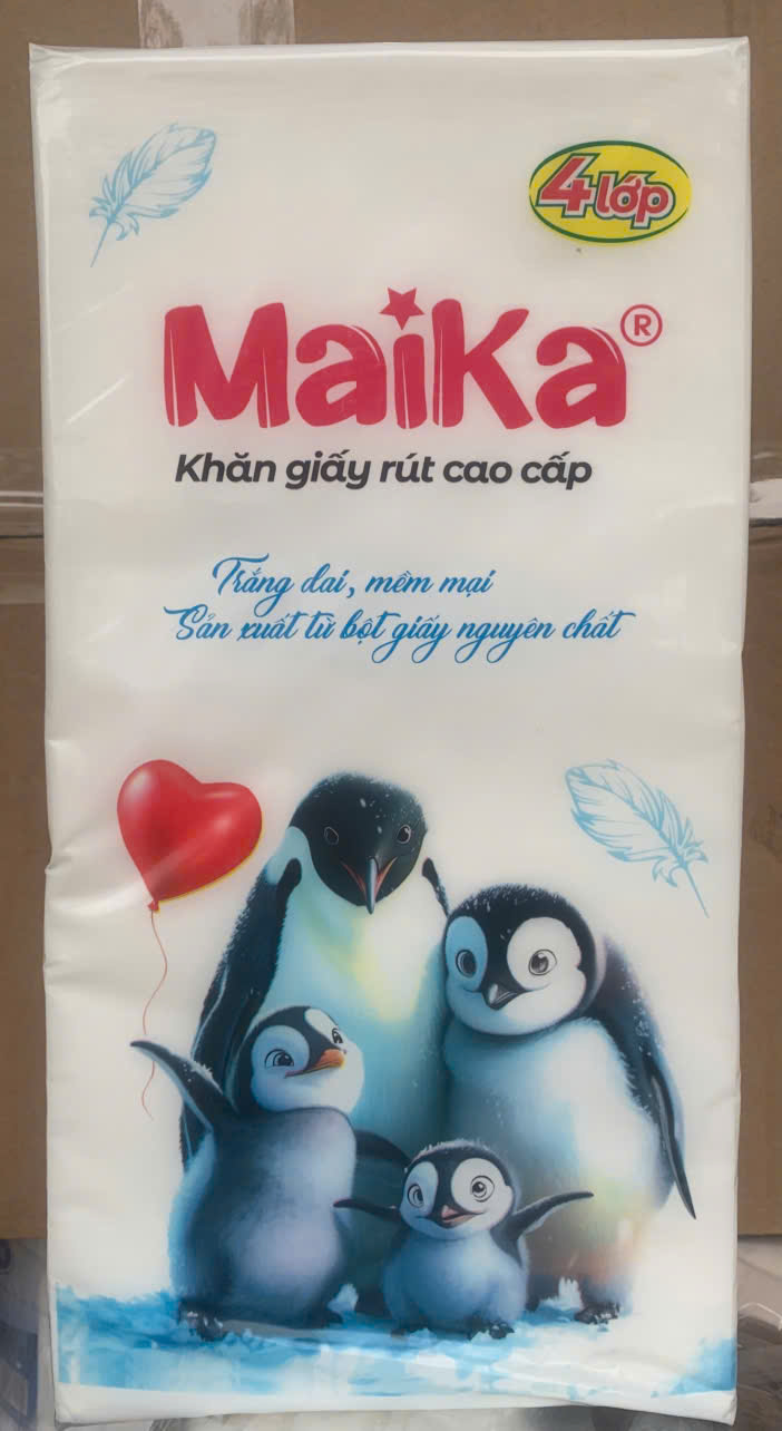 Khăn giấy rút Maika - Giấy Hoàng Phương - Công Ty TNHH Đầu Tư  Phát Triển Giấy Hoàng Phương