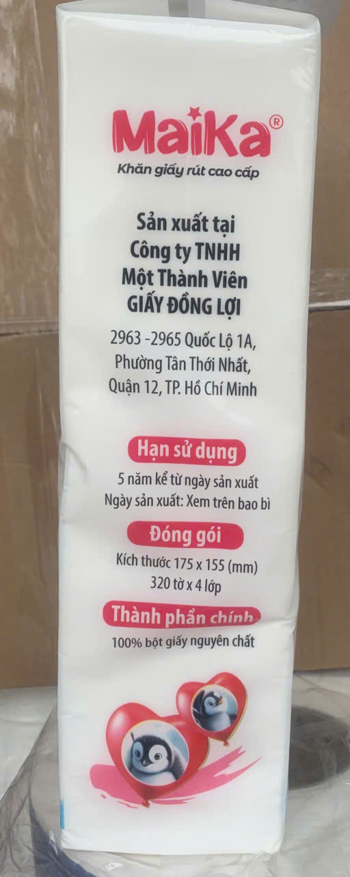 Khăn giấy rút Maika - Giấy Hoàng Phương - Công Ty TNHH Đầu Tư  Phát Triển Giấy Hoàng Phương