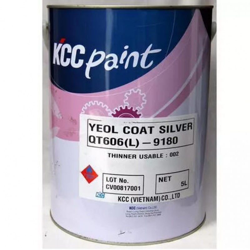 Sơn chịu nhiệt KCC 600oC màu bạc - Dịch Vụ Thi Công Sơn Phương Nam - Công Ty TNHH Một Thành Viên Xây Dựng Sơn Phương Nam