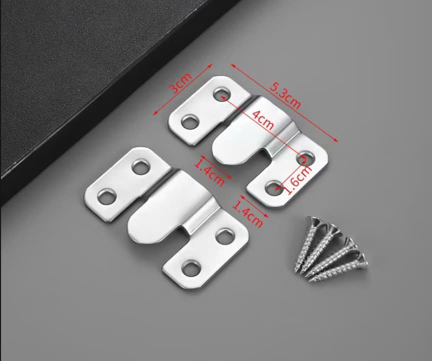 Bản lề treo tranh 30x53mm - Phụ Kiện Nội Thất  Sacom - Công Ty TNHH Thương Mại Dịch Vụ Quốc Tế Sacom