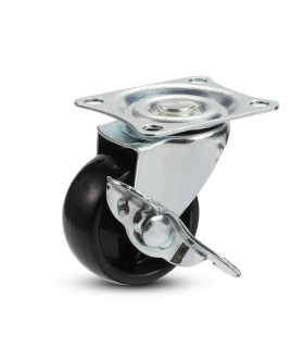 Bánh xe nhựa cao 64mm có khóa