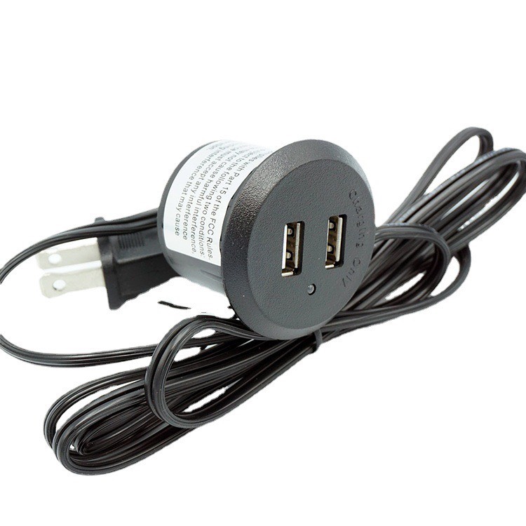 Ổ cắm điện tròn USB SC005 - Phụ Kiện Nội Thất  Sacom - Công Ty TNHH Thương Mại Dịch Vụ Quốc Tế Sacom