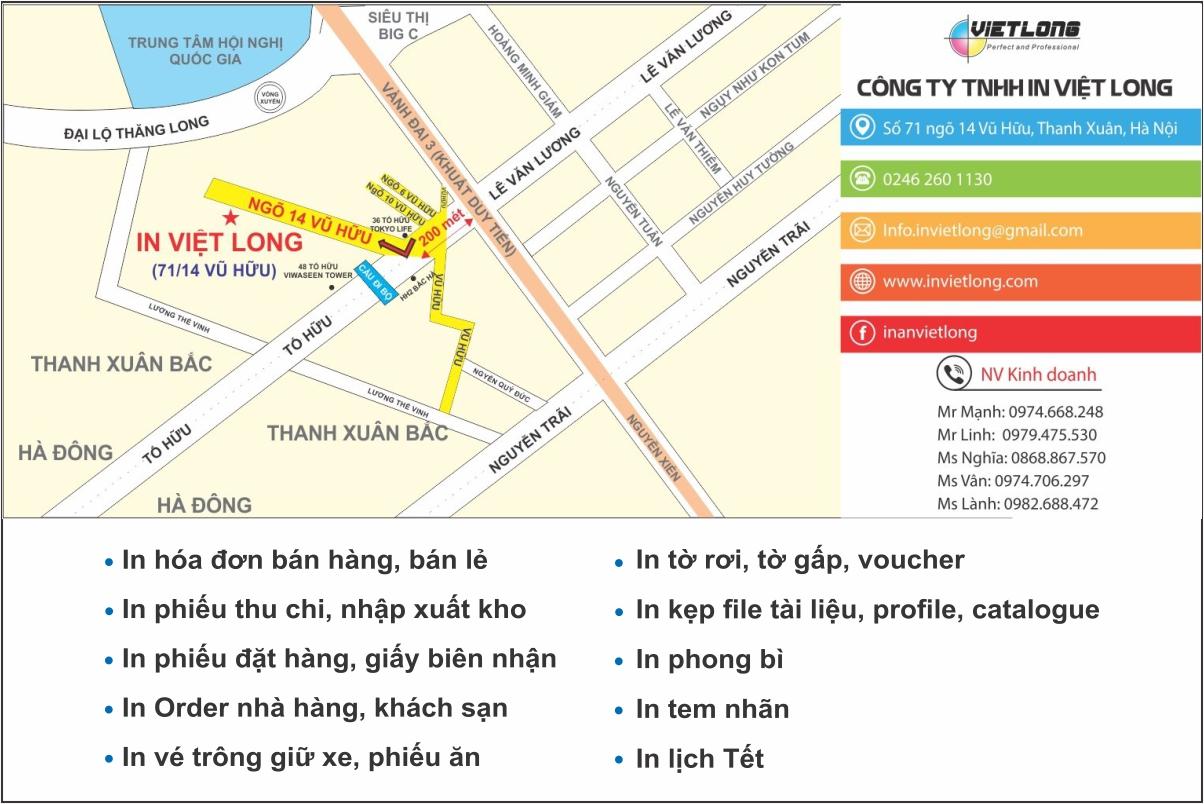 In ấn - In Việt Long - Công Ty TNHH In Việt Long