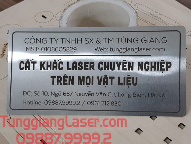 Cắt khắc laser trên inox - Cắt Khắc Laser Tùng Giang - Công Ty TNHH Sản Xuất Và Thương Mại Tùng Giang