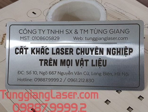 Cắt khắc laser trên inox