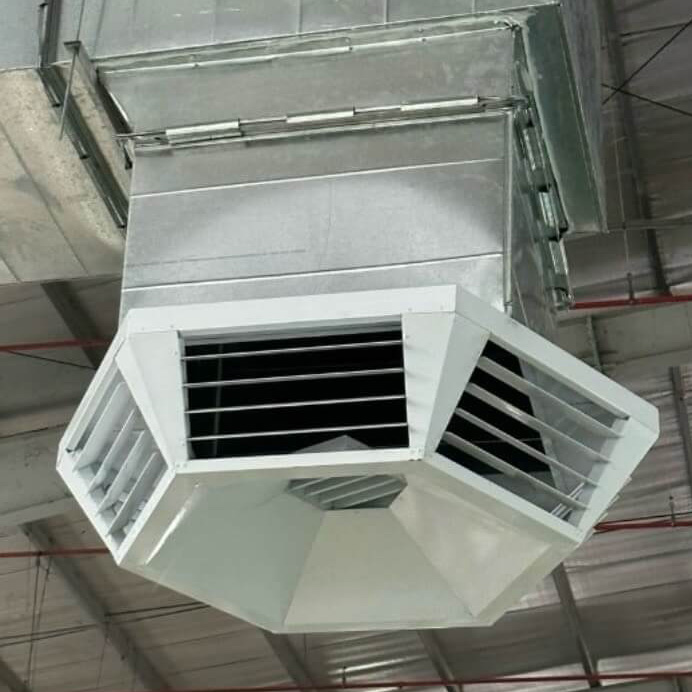 Cửa gió 7 hướng - Thiết Bị Cơ Khí Môi Trường Thiên Phong - Công Ty TNHH Thương Mại Và Kỹ Thuật Thiên Phong