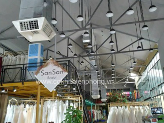 Thiết kế, thi công, lắp đặt, hệ thống làm mát shop áo cưới - Thiết Bị Cơ Khí Môi Trường Thiên Phong - Công Ty TNHH Thương Mại Và Kỹ Thuật Thiên Phong