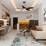 Thiết kế nội thất phòng khách - Công Ty CP Kiến Trúc Xây Dựng Trang Trí Nội Thất Hưng Khang