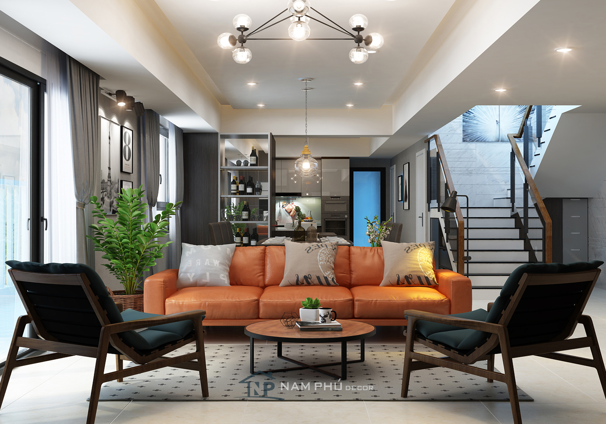 Thiết kế nội thất biệt thự - Công Ty TNHH Nội Thất Nam Phú