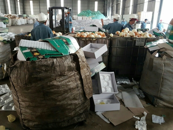 Hủy hàng trái cây hư hỏng