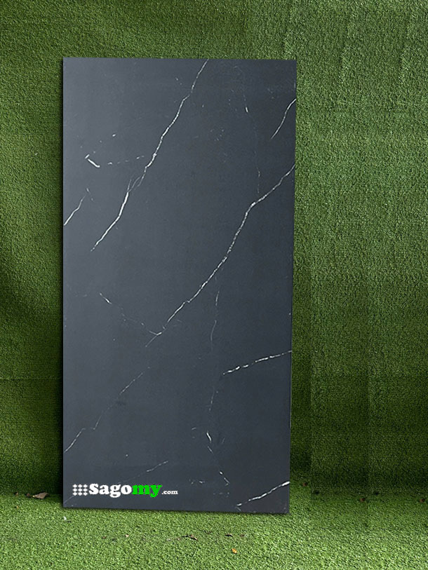 Gạch 60x120cm đen mờ vân đá HASG6012001
