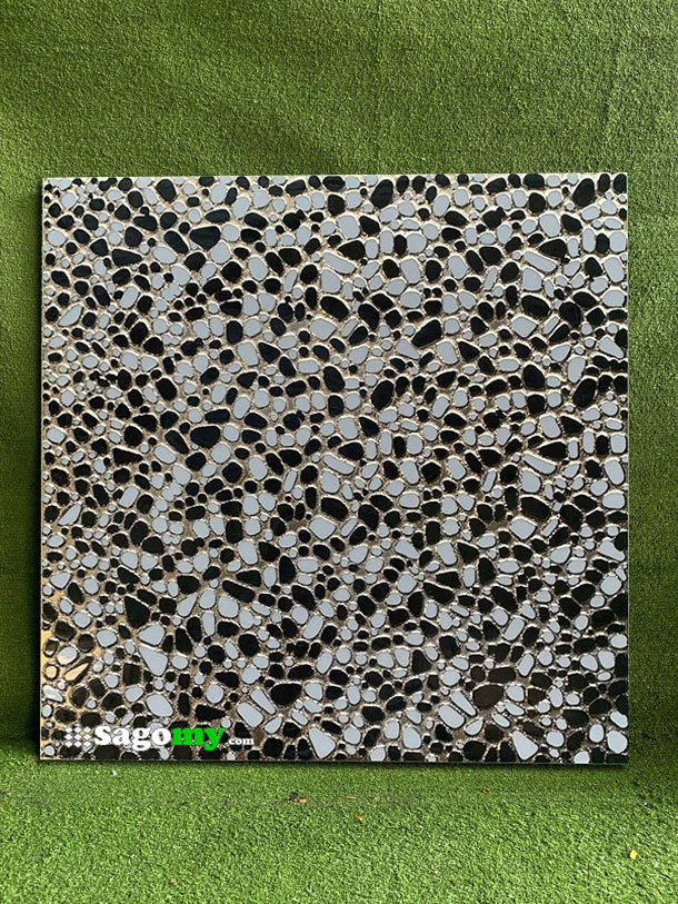 Gạch ốp tường 30x30cm nhũ bạc trắng đen
