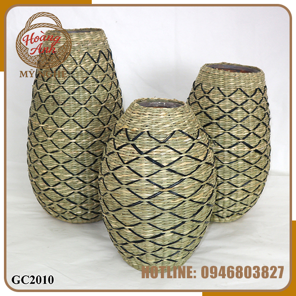 Lọ cói - Thủ Công Mỹ Nghệ Hoàng Anh - Công Ty TNHH Chiếu Cói Hoàng Anh