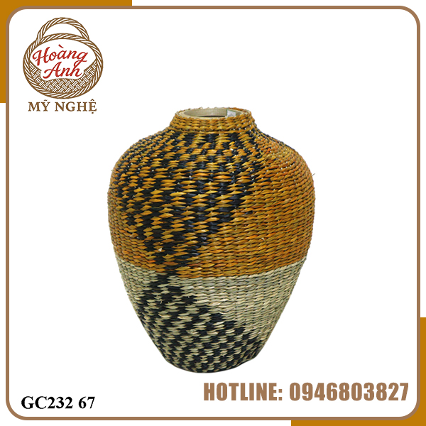 Lọ cói - Thủ Công Mỹ Nghệ Hoàng Anh - Công Ty TNHH Chiếu Cói Hoàng Anh