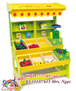 Kệ đồ chơi đồ hàng - Thiết Bị Vui Chơi Trẻ Em Việt - Công Ty TNHH Sản Xuất Thương Mại Dịch Vụ Trẻ Em Việt