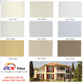 Bảng màu - Sơn Jico - Công Ty Cổ Phần Sản Xuất Xây Dựng Thương Mại Dịch Vụ Sơn Nhật Bản