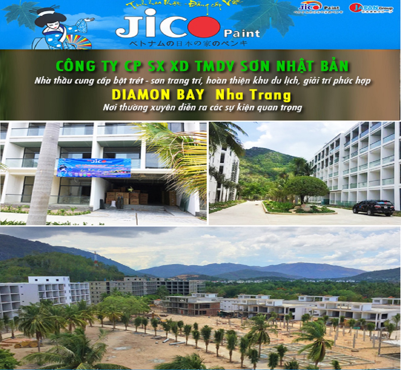Diamind Bay Nha Trang - Sơn Jico - Công Ty Cổ Phần Sản Xuất Xây Dựng Thương Mại Dịch Vụ Sơn Nhật Bản