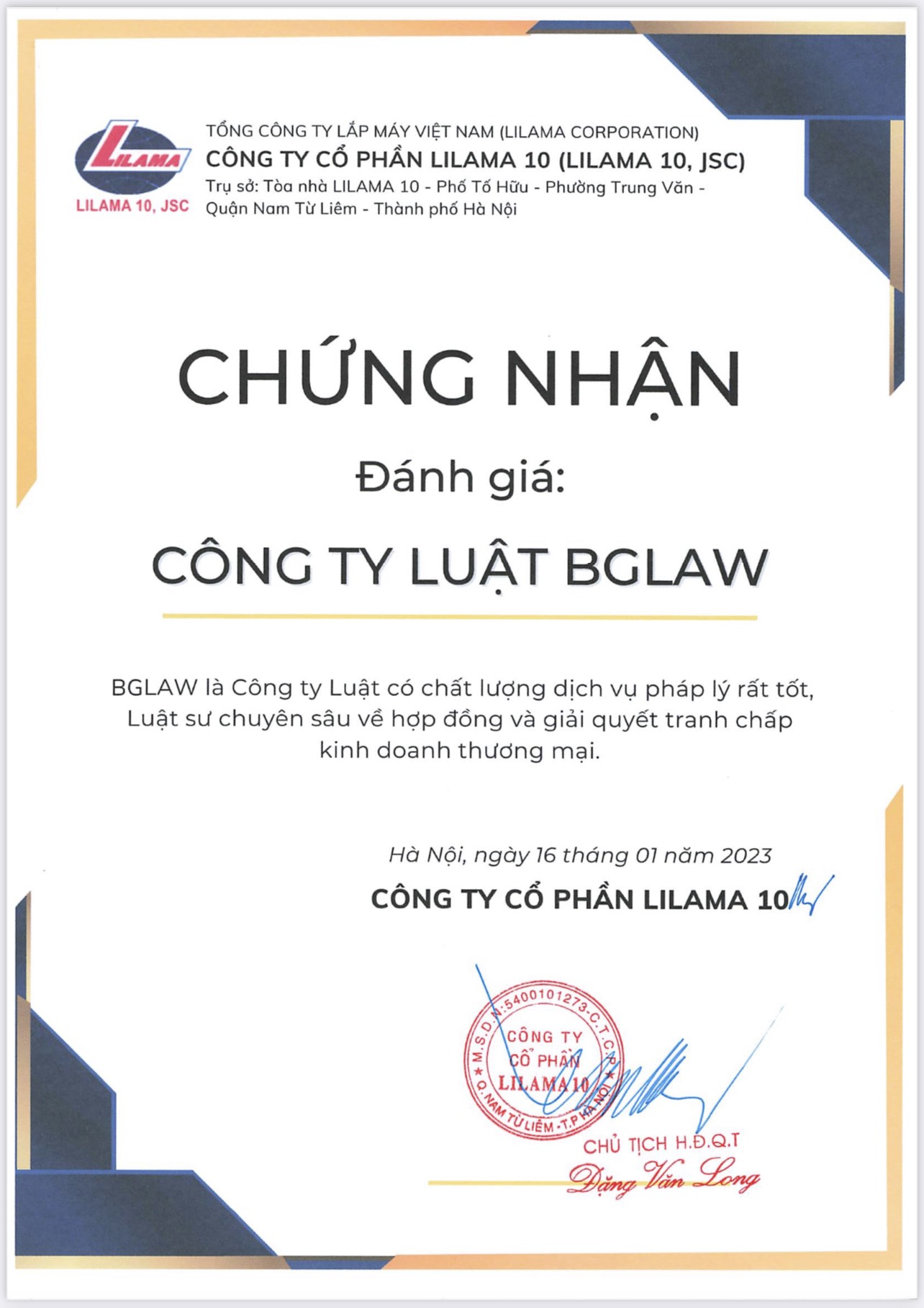 Giấy chứng nhận