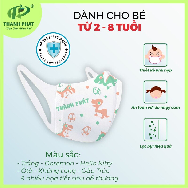 Khẩu trang Hello Kids 3D