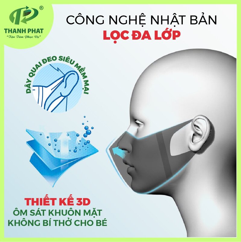 Khẩu trang Hello Kids 3D