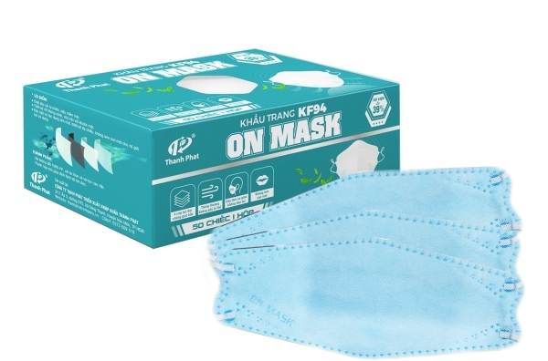 Khẩu trang y tế On Mask KF94 xanh