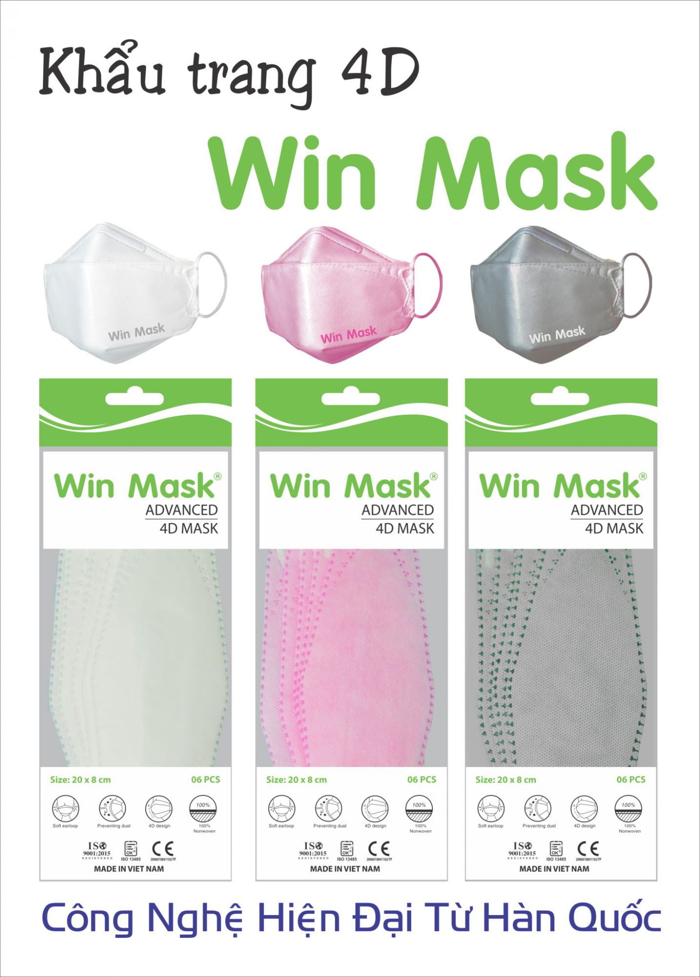 Khẩu trang Hàn Quốc Win Mask - Khẩu Trang Y Tế Hello Mask - Vật Tư Y Tế - Công Ty TNHH Phát Triển Xuất Nhập Khẩu Thành Phát