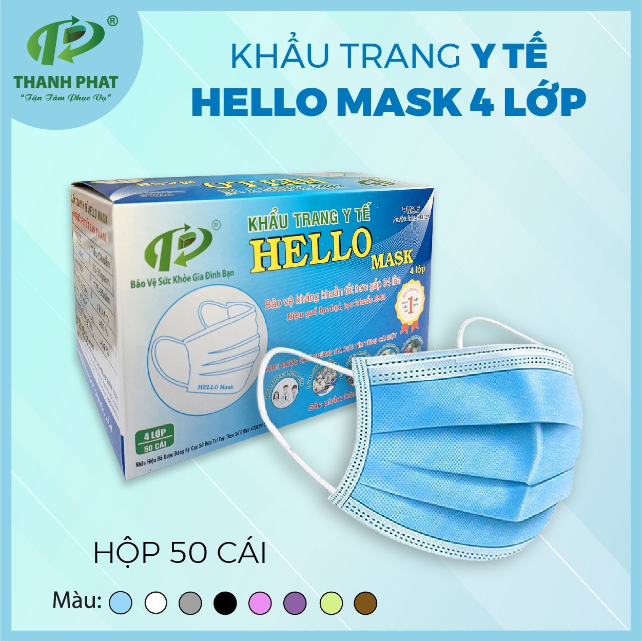 Khẩu trang y tế Hello Mask - Khẩu Trang Y Tế Hello Mask - Vật Tư Y Tế - Công Ty TNHH Phát Triển Xuất Nhập Khẩu Thành Phát