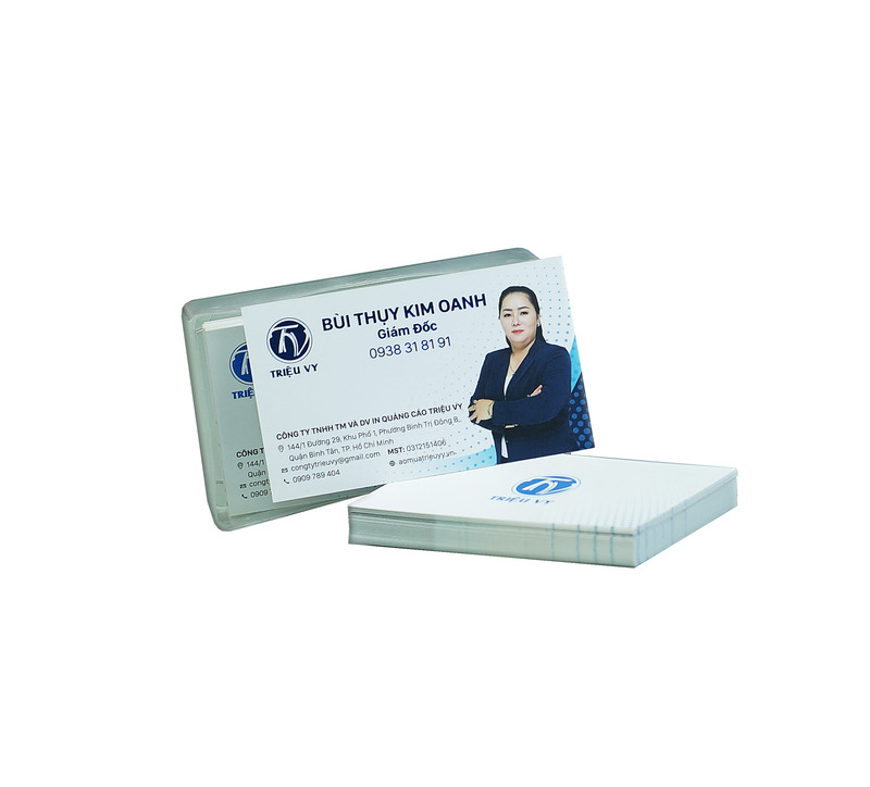 Card Visit - áo Mưa Triệu Vy - Chi Nhánh Công Ty TNHH Thương Mại Và Dịch Vụ In Quảng Cáo Triệu Vy