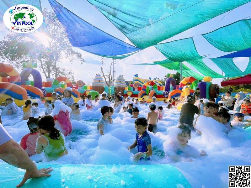 Hình ảnh thực tế bể bơi khu vui chơi