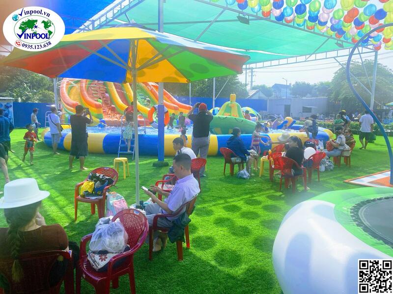 Hình ảnh thực tế bể bơi khu vui chơi