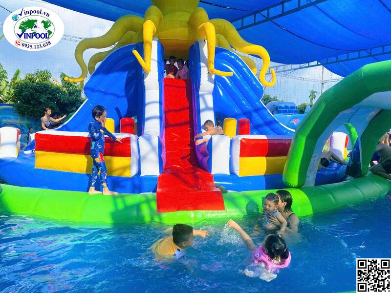 Hình ảnh thực tế bể bơi khu vui chơi