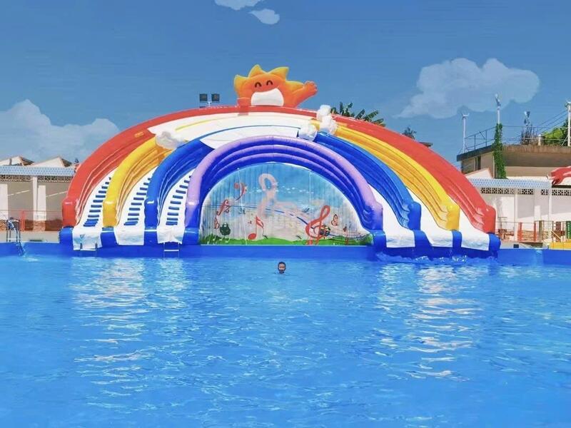 Hình ảnh thực tế bể bơi khu vui chơi