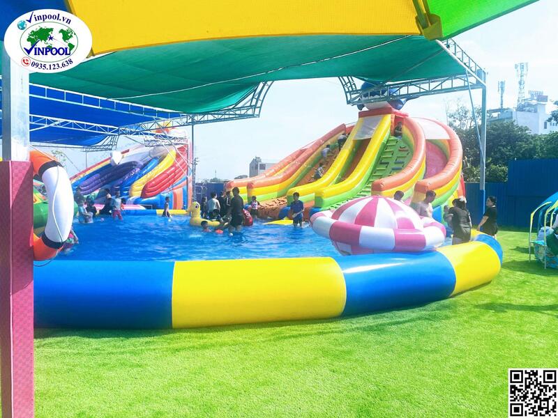 Hình ảnh thực tế bể bơi khu vui chơi