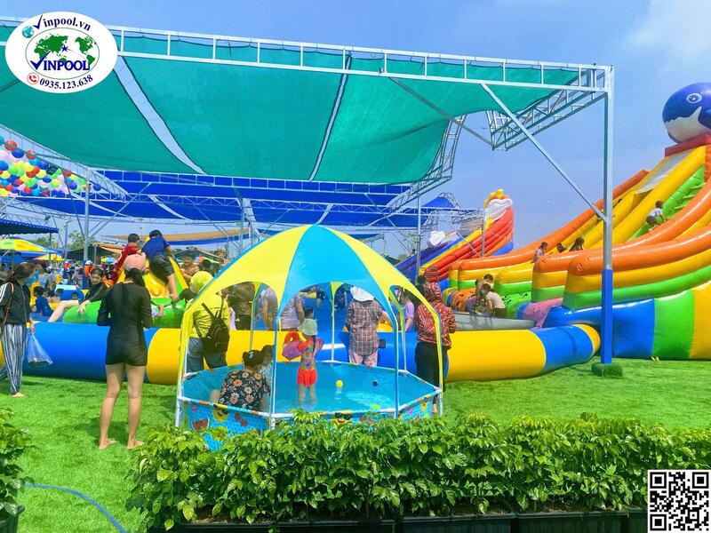 Hình ảnh thực tế bể bơi khu vui chơi