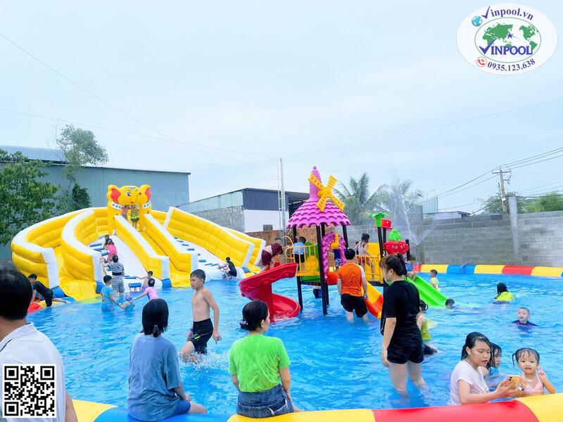 Hình ảnh thực tế bể bơi khu vui chơi