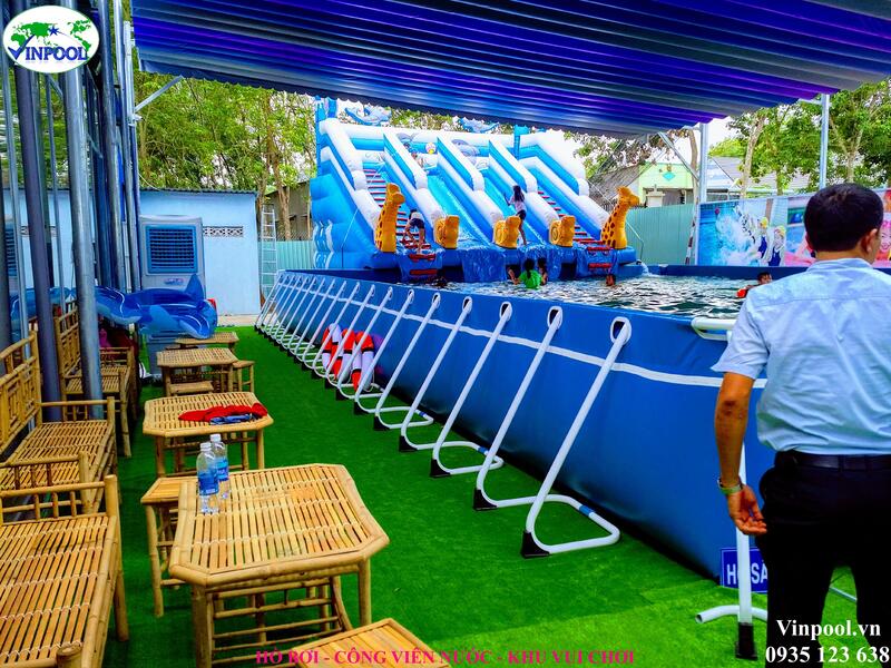 Hình ảnh thực tế bể bơi khu vui chơi