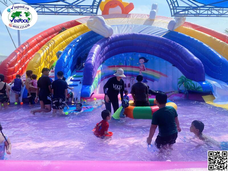 Hình ảnh thực tế bể bơi khu vui chơi