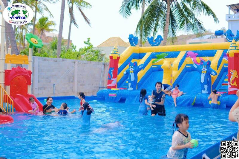 Hình ảnh thực tế bể bơi khu vui chơi