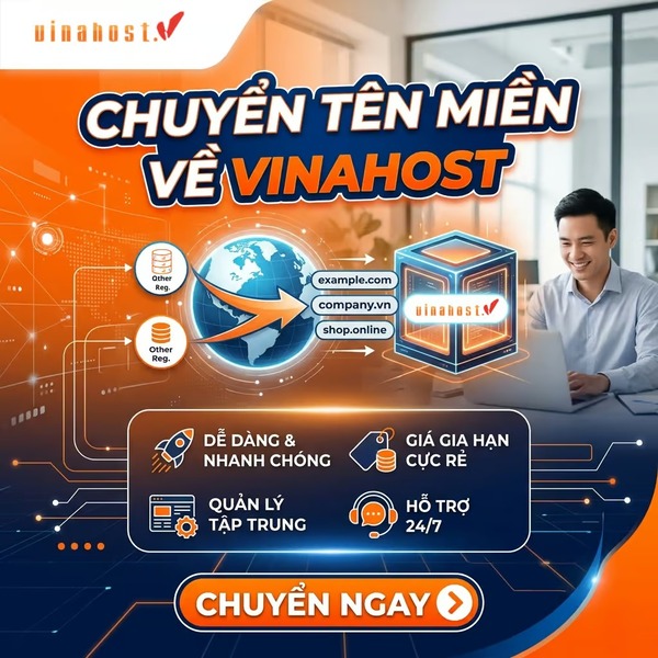 Chuyển tên miền về VinaHost