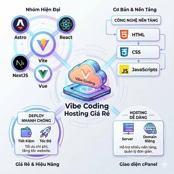 Thuê Hosting Vibe Coding