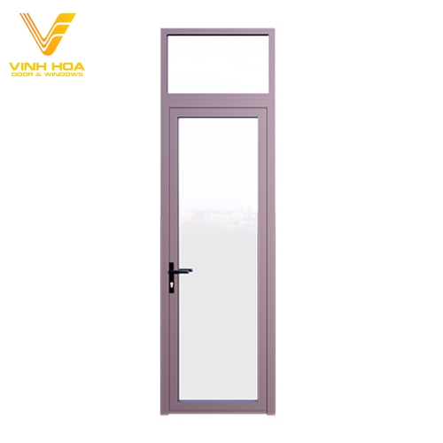 Cửa đi mở quay 1 cánh + ô cố định - Kính Vinh Hoa - Công Ty TNHH MTV Nhôm Kính Vinh Hoa