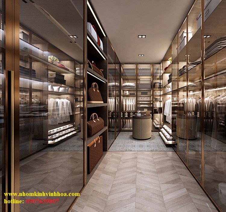 Tủ áo nhôm kính cao cấp - Kính Vinh Hoa - Công Ty TNHH MTV Nhôm Kính Vinh Hoa