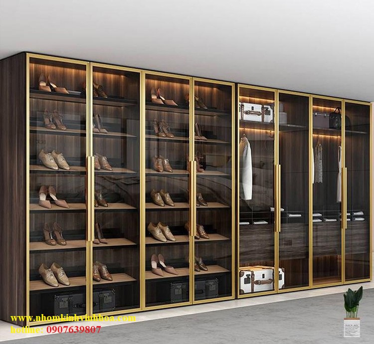 Tủ áo nhôm kính cao cấp - Kính Vinh Hoa - Công Ty TNHH MTV Nhôm Kính Vinh Hoa