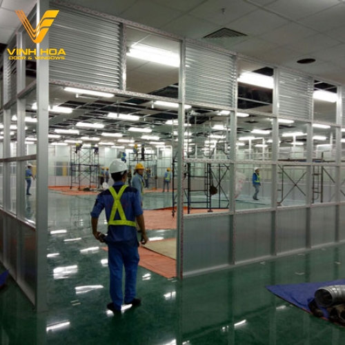 Vách ngăn nhôm kính hệ 1000 - Kính Vinh Hoa - Công Ty TNHH MTV Nhôm Kính Vinh Hoa