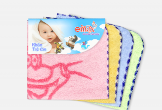 Khăn mặt cho trẻ em emax nâng niu làn da bé ekids