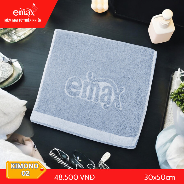 Khăn mặt Cotton sợi tre, gỗ sồii Emax Kimono 02 - Khăn Khách Sạn Emax - Công Ty TNHH DV & TM Minh Hưng