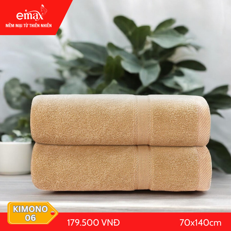 Khăn tắm cao cấp Cotton Emax Kimono - Khăn Khách Sạn Emax - Công Ty TNHH DV & TM Minh Hưng