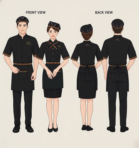 Đồng phục spa, nhà hàng, khách sạn - Khăn Bông Như ý Cát Tường - Công Ty TNHH Sản Xuất Thương Mại Dịch Vụ Như ý Cát Tường