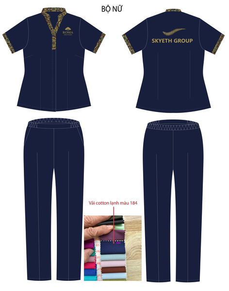 Đồng phục spa, nhà hàng, khách sạn - Khăn Bông Như ý Cát Tường - Công Ty TNHH Sản Xuất Thương Mại Dịch Vụ Như ý Cát Tường