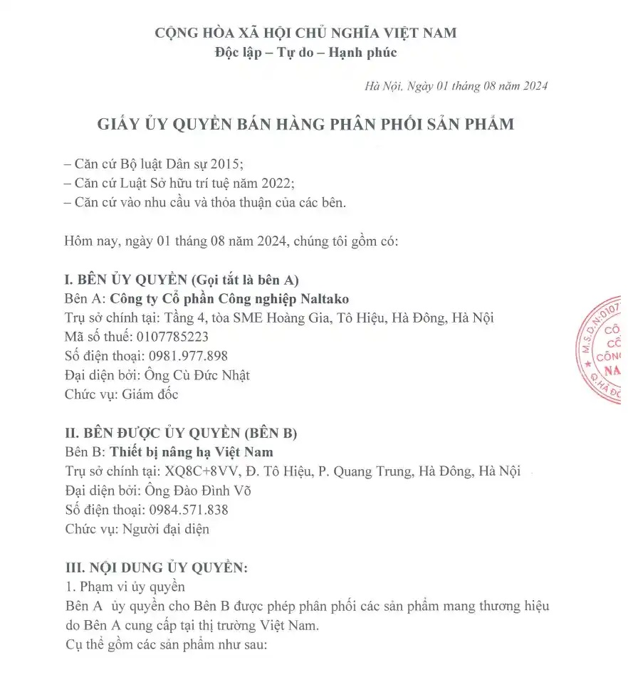 Giấy ủy quyền